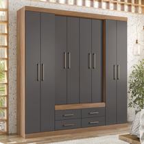 Guarda Roupa Casal 8 Portas 4 Gavetas Nápoles
