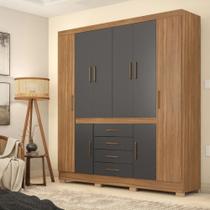 Guarda Roupa Casal 8 Portas 4 Gavetas New Realce Demóbile Guarda Roupa Casal 8 Portas 4 Gavetas New Realce Demóbile