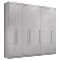 Guarda Roupa Casal 8 Portas 4 Gavetas Paris Branco