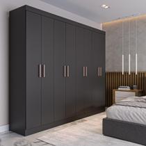 Guarda Roupa Casal 8 Portas 4 Gavetas Paris Espresso Móveis