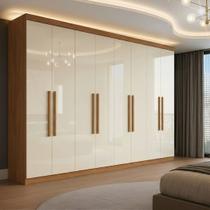 Guarda Roupa Casal 8 Portas 4 Gavetas Paris Espresso Móveis