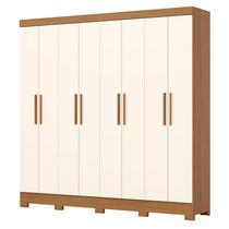 Guarda Roupa Casal 8 Portas 4 Gavetas Prime B51 Cinamomo Off White - Henn - Briz