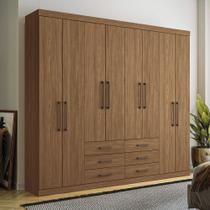 Guarda-Roupa Casal 8 Portas 6 Gavetas 238,80cm Master Santos Andirá