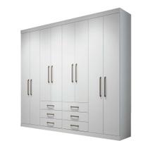 Guarda-Roupa Casal 8 Portas 6 Gavetas 238,80cm Master Santos Andirá