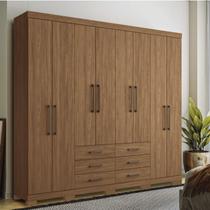 Guarda Roupa Casal 8 Portas 6 Gavetas Master com Pés Guarda Roupa Casal 8 Portas 6 Gavetas Master com Pés