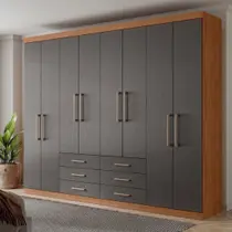 Guarda Roupa Casal 8 Portas 6 Gavetas Master