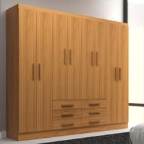 Guarda Roupa Casal 8 Portas 6 Gavetas Paris Evidência Móveis