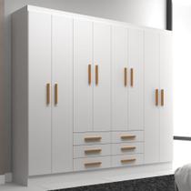 Guarda Roupa Casal 8 Portas 6 Gavetas Paris Evidência Móveis