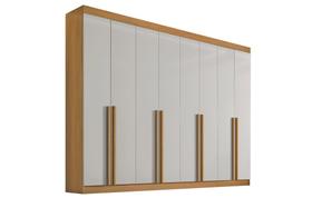 Guarda Roupa Casal 8 Portas 8 Gavetas com pés Daymont - D Doro