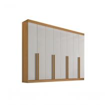 Guarda Roupa Casal 8 Portas 8 Gavetas Sem Pés Daymont - D' Doro Cinamomo/off White Guarda Roupa Casal 8 Portas 8 Gavetas Sem Pés Daymont - D' Doro Cinamomo/off White