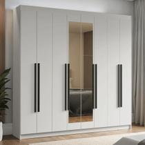Guarda-roupa Casal 8 Portas Batentes Com Espelho Madesa Guarda-roupa Casal 8 Portas Batentes Com Espelho Madesa