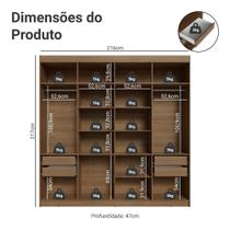 Guarda-roupa Casal 8 Portas Batentes Com Espelho Madesa . Guarda-roupa Casal 8 Portas Batentes Com Espelho Madesa .