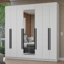 Guarda-Roupa Casal 8 Portas Batentes com Espelho Netuno Madesa B