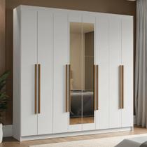 Guarda-Roupa Casal 8 Portas Batentes com Espelho Venus Madesa B