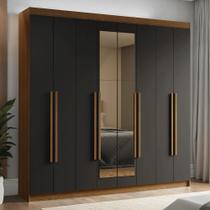 Guarda-Roupa Casal 8 Portas Batentes com Espelho Venus Madesa R