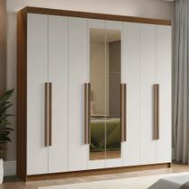 Guarda-Roupa Casal 8 Portas Batentes com Espelho Venus Madesa R