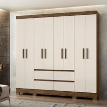 Guarda Roupa Casal 8 Portas com 4 gavetas Belem