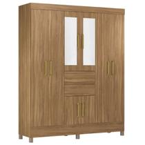 Guarda Roupa Casal 8 Portas Com Espelho 82060EL Amendola Touch Demobile Guarda Roupa Casal 8 Portas Com Espelho 82060EL Amendola Touch Demobile