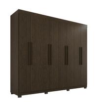 Guarda Roupa Casal 8 Portas De Abrir 4 Gavetas Grandes Milano 100% MDF - Imop