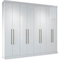 Guarda Roupa Casal 8 Portas e 4 Gavetas Havana Master Vip Branco