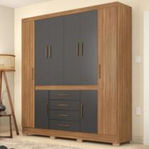 Guarda Roupa Casal 8 Portas e 4 Gavetas New México