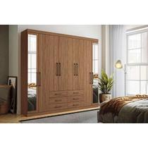 Guarda Roupa Casal 8 Portas e 6 Gavetas c/ Espelho Master 8.6 Atacama - Santos Andirá