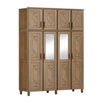 Guarda-roupa Casal 8 Portas Espelho 3 Gavetas