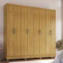 Guarda Roupa Casal 8 Portas RP1804 Bege/Ipê Guarda Roupa Casal 8 Portas RP1804 Bege/Ipê