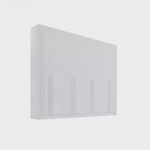 Guarda Roupa Casal 8 Pts Daymond Ripado Branco Mdf D Doro