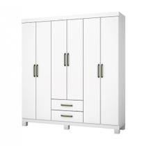 Guarda Roupa Casal A22 6 Portas 2 Gavetas Carioca Móveis Guarda Roupa Casal A22 6 Portas 2 Gavetas Carioca Móveis