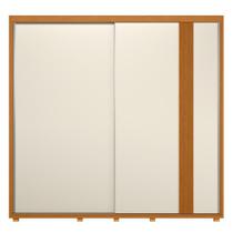 Guarda Roupa Casal Acácia 2 Portas Deslizantes Off White/cinamomo - Móveis Leartam