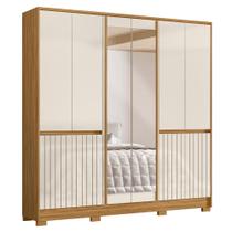 Guarda Roupa Casal Alasca 10 Portas com Espelho - Moval Guarda Roupa Casal Alasca 10 Portas com Espelho - Moval