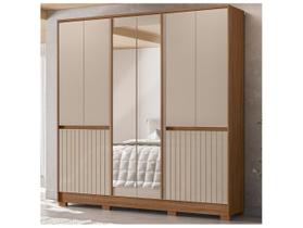 Guarda Roupa Casal Alasca 10 Portas com Espelho - Moval