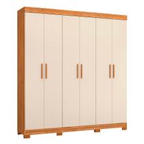 Guarda Roupa Casal Amarok 6 Portas Premium Albatroz MDP 2 Gavetas