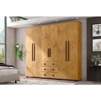 Guarda Roupa Casal Ambiente B23063 Freijó - Araplac - ARAPLAC MÓVEIS Guarda Roupa Casal Ambiente B23063 Freijó - Araplac - ARAPLAC MÓVEIS