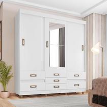 Guarda Roupa Casal Ambiente E37020 Branco Araplac