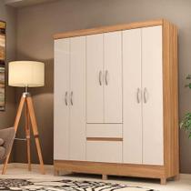 Guarda Roupa Casal Ambiente Flash 2 Amêndola Touch Off White Demóbile Guarda Roupa Casal Ambiente Flash 2 Amêndola Touch Off White Demóbile