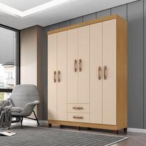 Guarda Roupa Casal Ambiente Modena 6 Portas Carvalho Americano Off White - Incorplac Guarda Roupa Casal Ambiente Modena 6 Portas Carvalho Americano Off White - Incorplac