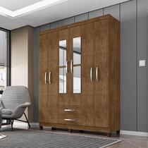 Guarda Roupa Casal Ambiente Mogi com Espelho 6 Portas Malbec - Incorplac Guarda Roupa Casal Ambiente Mogi com Espelho 6 Portas Malbec - Incorplac