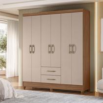 Guarda Roupa Casal Ambiente Panamá 6 Portas Carvalho Fendi - Moval Guarda Roupa Casal Ambiente Panamá 6 Portas Carvalho Fendi - Moval