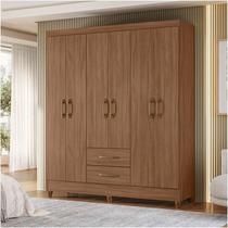 Guarda Roupa Casal Ambiente Panamá 6 Portas Carvalho - Moval Guarda Roupa Casal Ambiente Panamá 6 Portas Carvalho - Moval