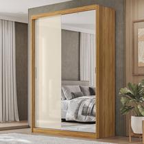 Guarda Roupa Casal Ambiente Riva 22515K com Espelho Cinamon Touch Off White Flex - Demóbile Guarda Roupa Casal Ambiente Riva 22515K com Espelho Cinamon Touch Off White Flex - Demóbile