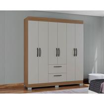 Guarda Roupa Casal Ambiente Tóquio 6 Portas Damasco Off White - Poquema Guarda Roupa Casal Ambiente Tóquio 6 Portas Damasco Off White - Poquema