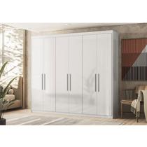 Guarda Roupa Casal Ambiente Venice 62080 Branco Brilho - Demóbile