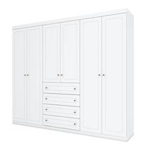 Guarda Roupa Casal Americano 6 Portas Branco HP Henn