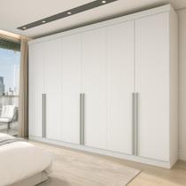 Guarda-Roupa Casal Ana 6 PT 4 GV Branco 240 cm