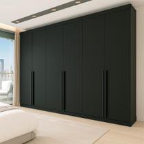 Guarda-Roupa Casal Ana 6 PT 4 GV Preto 240 cm