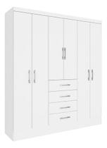 Guarda Roupa Casal Arizona 6 Pt Neve Mdp Móveis Tcil Guarda Roupa Casal Arizona 6 Pt Neve Mdp Móveis Tcil