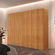 Guarda Roupa Casal Atacama MDF 8 Portas 4 Gavetas e 8 Prateleiras Moderna Mobília