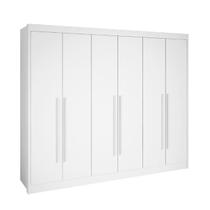 Guarda Roupa Casal Athos 6 Portas em MDF Branco